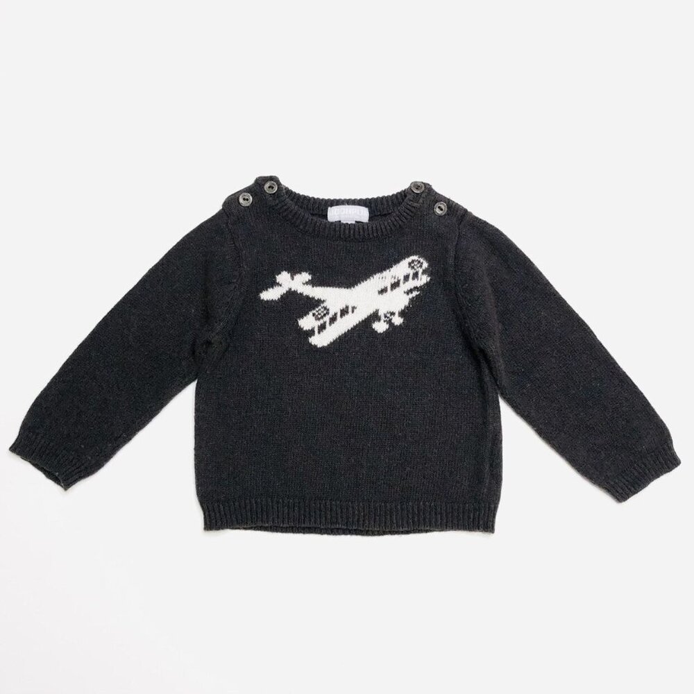 JODHPUR Airplane Wool-blend Knit Sweater {6M}